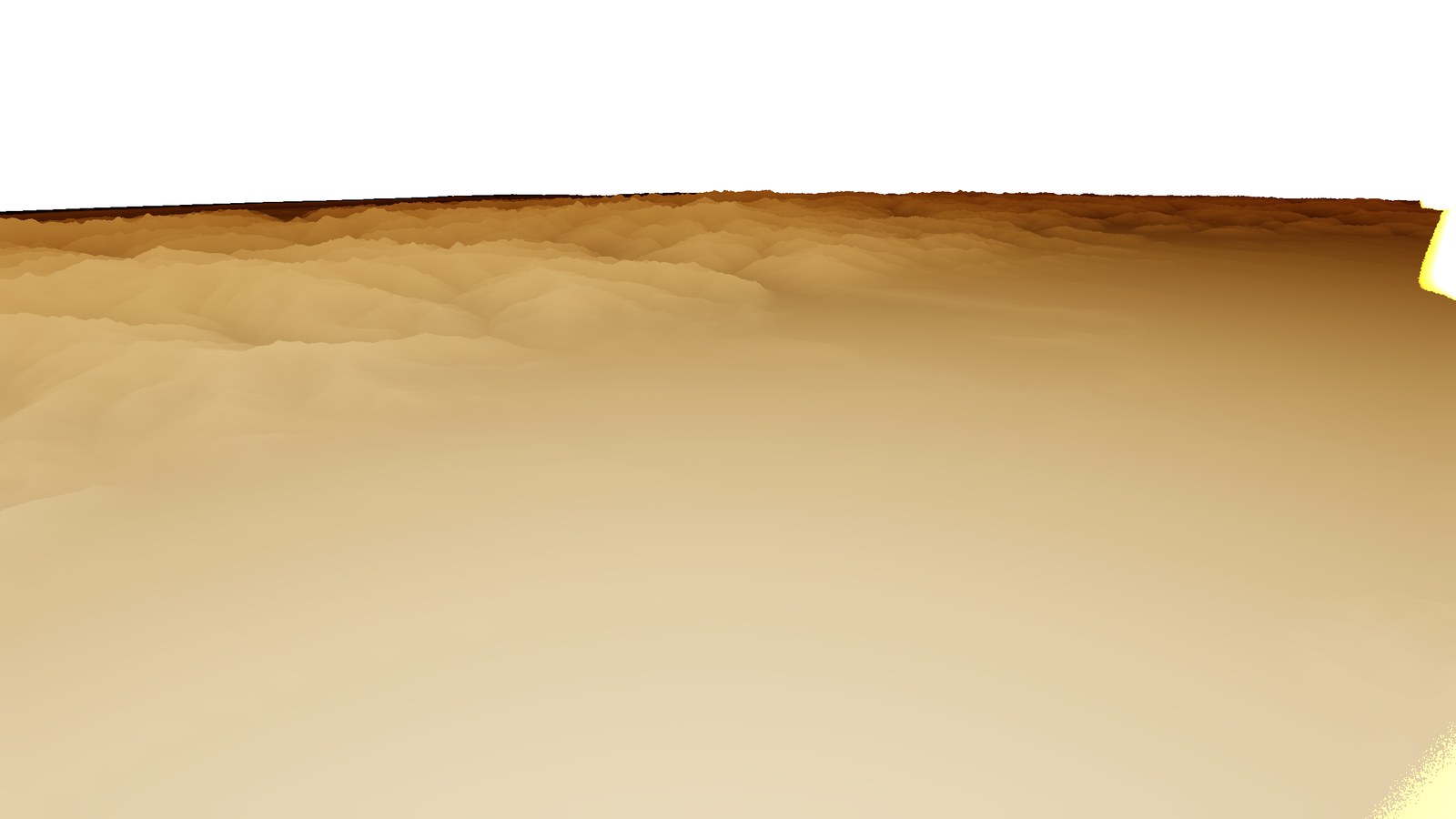 The same view showing aerial-perspective transmittance as grey