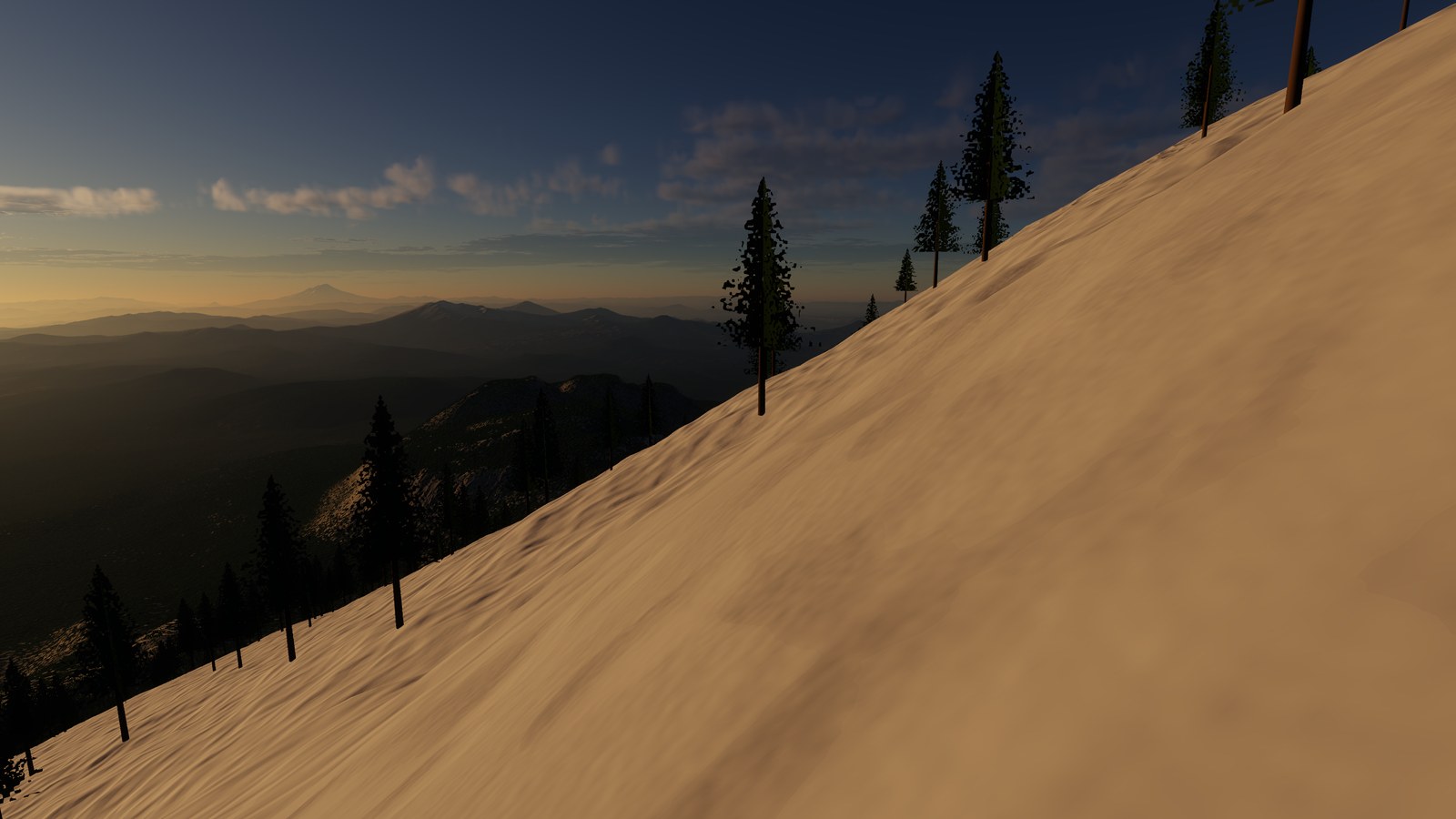 Lassen Peak at eye height with the full detail stack to level 18